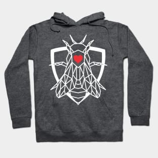 Geometric Bee Protector Superhero Hoodie